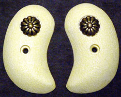 Colt/Davis Derringer grips with bronze flower