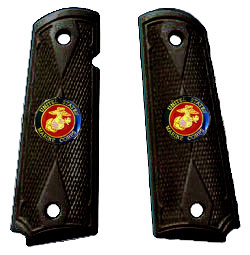 Black rubber look with US Marine Corps logos