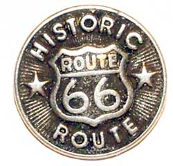 Historic Route 66 Medallions 1/2-in