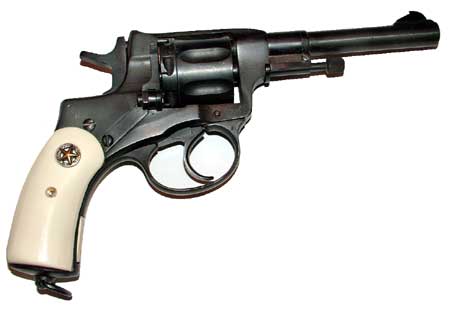 Nagant gas-seal revolver, ivory