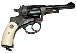 Nagant with oversize grips and small Texas star