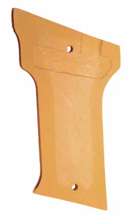 back of right grip showing relief you need to make