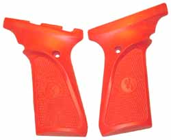 Buckmark grips in red