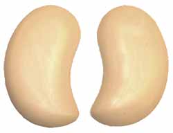 No hole, aged ivory