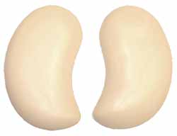 No hole, ivory