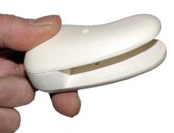 Grip showing spacer block
