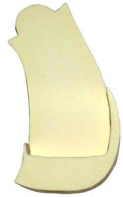 Grip panel with spacer attached and fitted