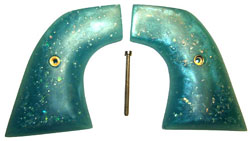 Blue Pearl with gold flakes