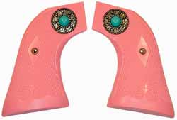 Ruger Vaquero Fancy in Pink with Navajo medallions