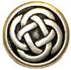 Silver Celtic Knot Medallion, 5/8-inch