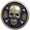 Pewter Skull 5/8-in